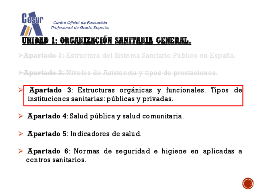 Miniatura del documento Apartado 3 - Estructuras orgánicas y funcionales, instituciones públicas y privadas.pdf