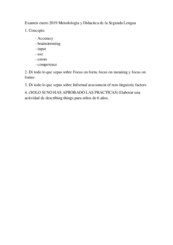 Miniatura del documento Examen enero 2019 El Desarrollo de la Competencia Multilingue.docx