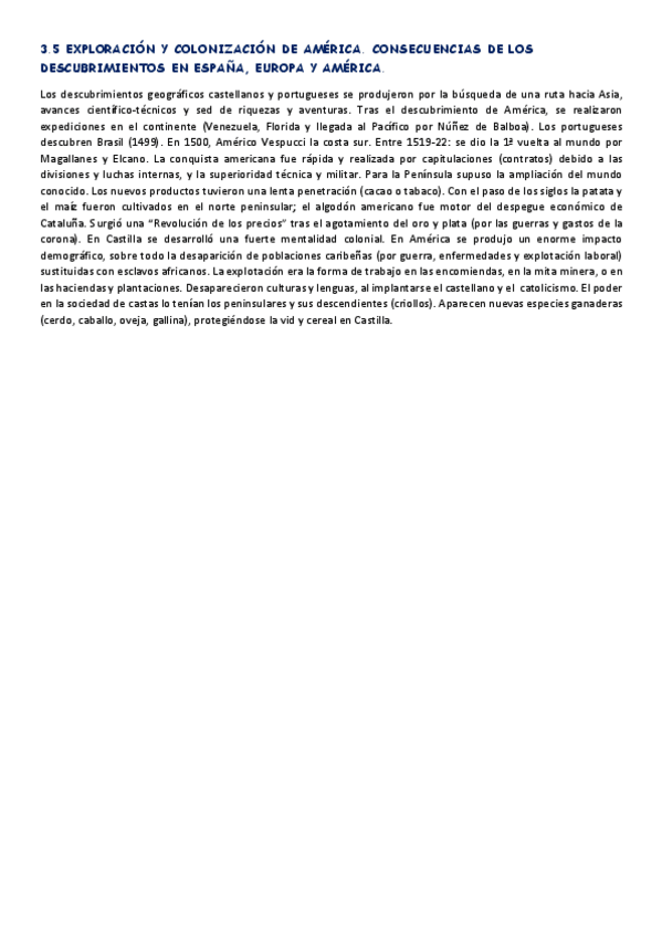 Miniatura del documento 3.5. Exploración y colonización de América. Consecuencias de los descubrimientos en España- Europa y América..pdf