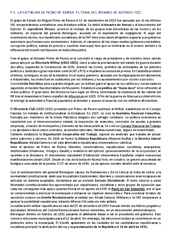 Miniatura del documento 9.3. La dictadura de Primo de Rivera. El final del reinado de Alfonso XIII..pdf