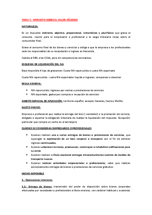 Miniatura del documento TEMA 7. IMPUESTO SOBRE EL VALOR AÑADIDO.pdf