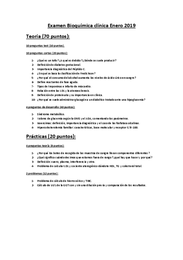 Miniatura del documento Preguntas bioquímica clínica examen enero 2019.pdf