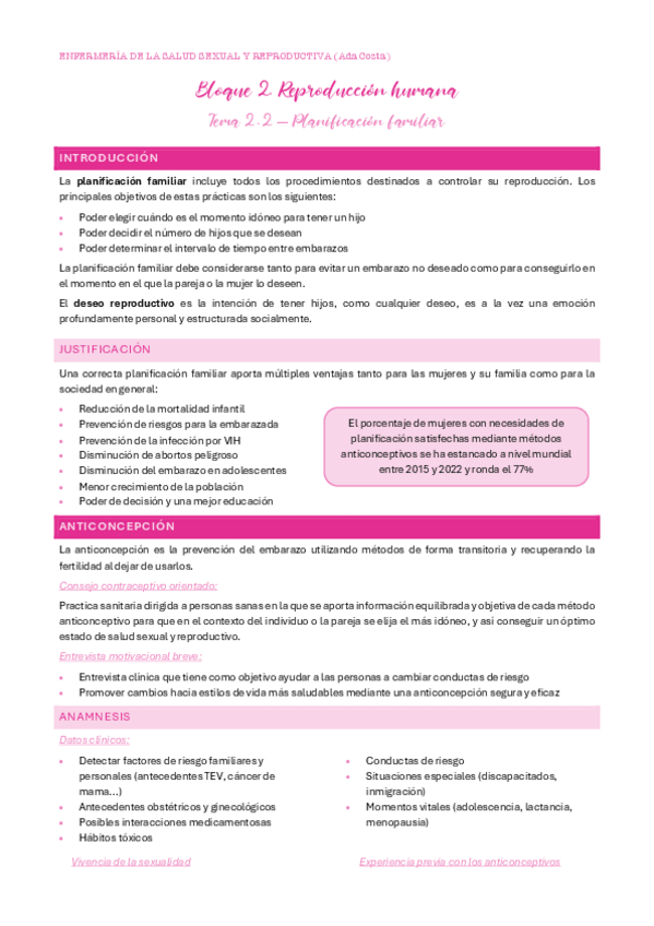 Miniatura del documento UT2. Tema 2.2 - Planificación familiar. Contracepción.pdf