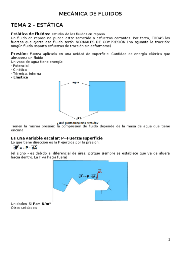 Miniatura del documento TEMA 2 - Estática de fluidos.docx