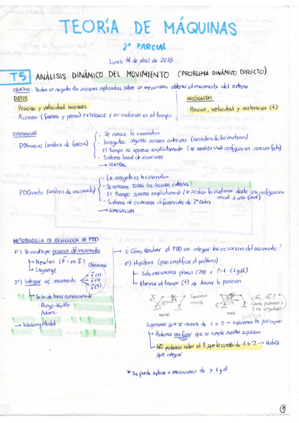 Miniatura del documento TEMA 5 - Análisis Dinámico del Movimiento (Problema Dinámico Directo).pdf