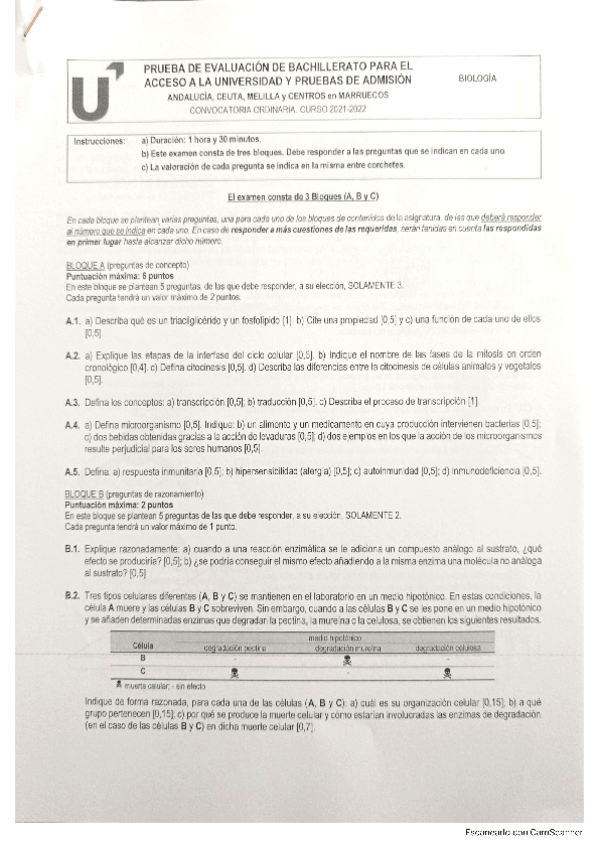 Miniatura del documento Examen-selectividad-Andalucia.-Biologia-curso-2122.pdf