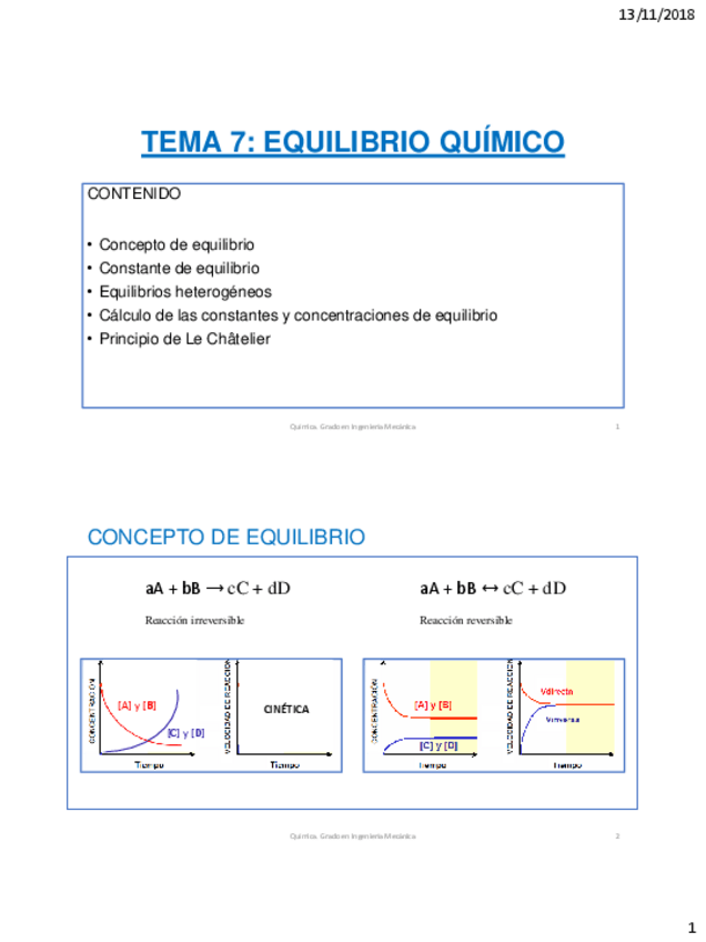 Miniatura del documento Tema 7. Equilibrio químico (I.Mecánica).pdf