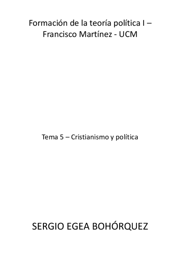 Miniatura del documento Tema 5 - Cristianismo y política.pdf