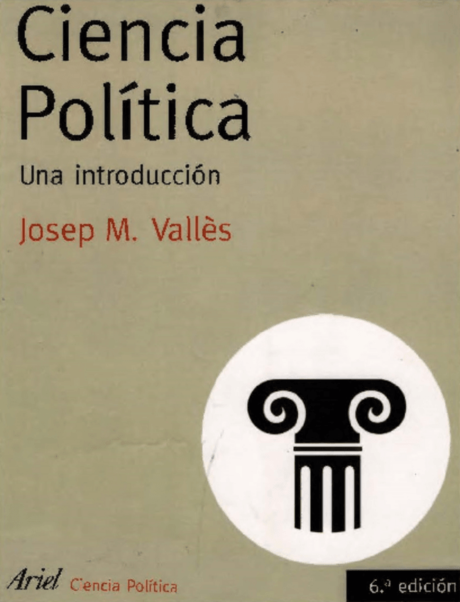 Miniatura del documento Libro J. M. Vallès - Ciencia Política- una introducción.pdf