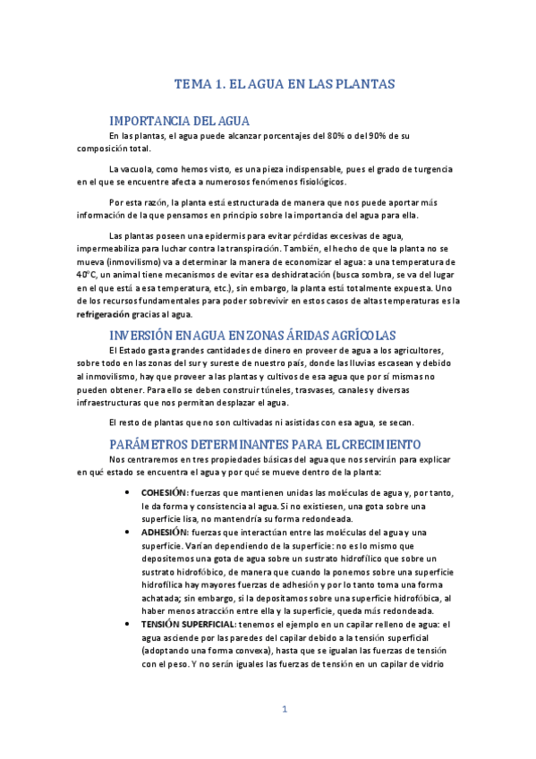 Miniatura del documento TEMA 1- EL AGUA EN LAS PLANTAS Nerea Riveros.pdf