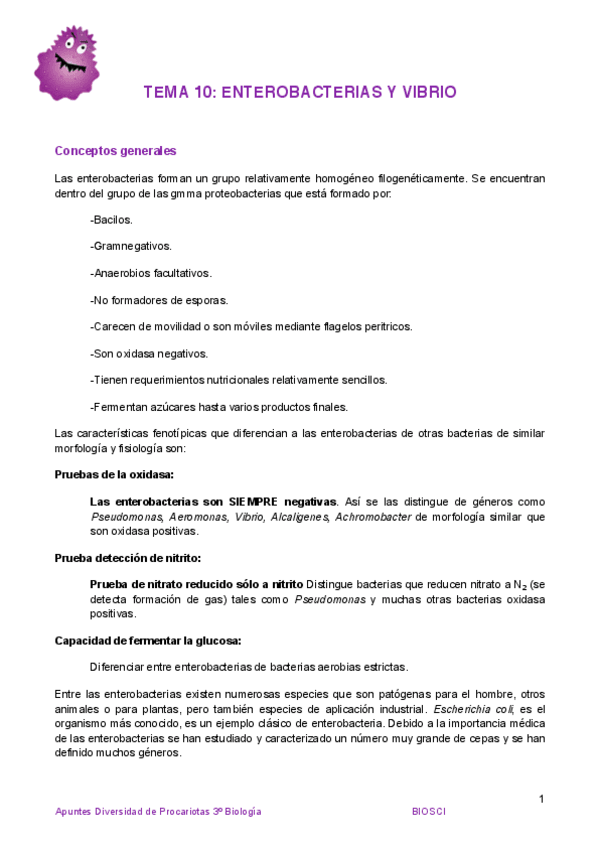 Miniatura del documento Tema 10 Enterobacterias y Vibrio.pdf