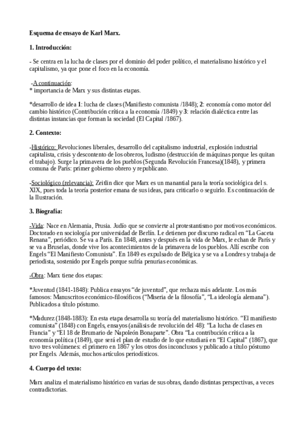 Miniatura del documento Esquema de ensayo de Karl Marx..pdf