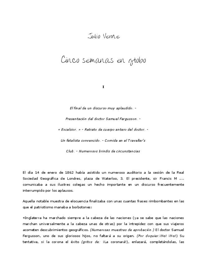 Miniatura del documento Julio Verne - Cinco semanas en globo.pdf