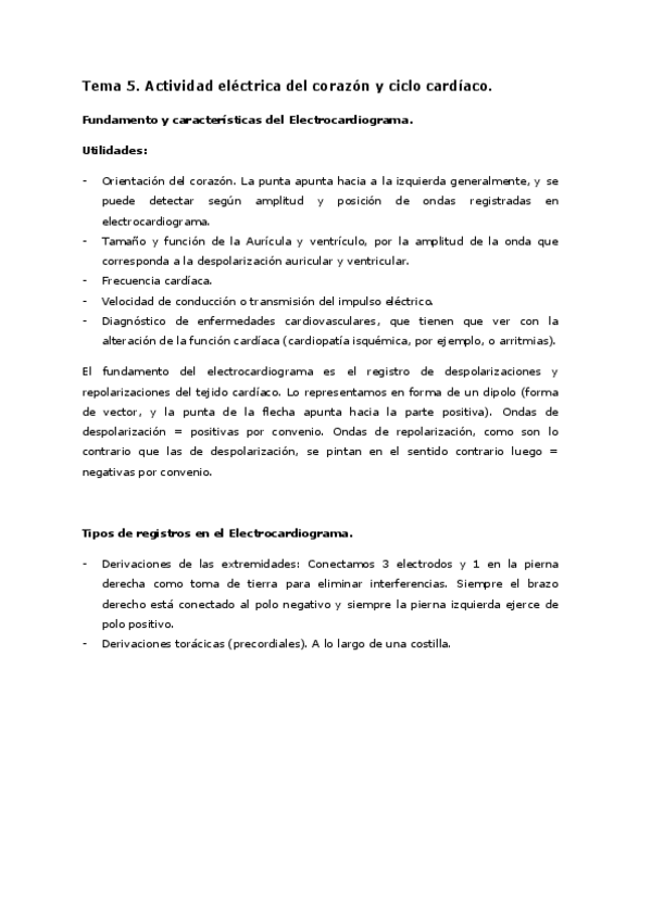Miniatura del documento Tema 5. Actividad eléctrica del corazón y ciclo cardíaco..pdf