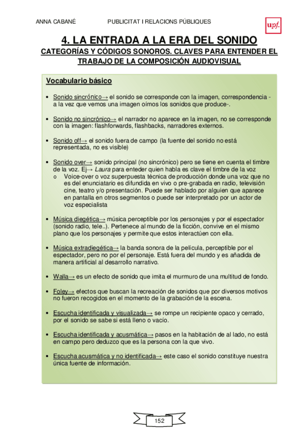 Miniatura del documento 04. La entrada a la era del sonido. Categorías y códigos sonoros. Claves para entender el trabajo de la composición audiovisual.pdf