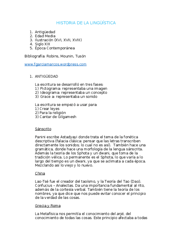 Miniatura del documento HISTORIA DE LA LINGÜISTICA (TODOS LOS APUNTES).docx