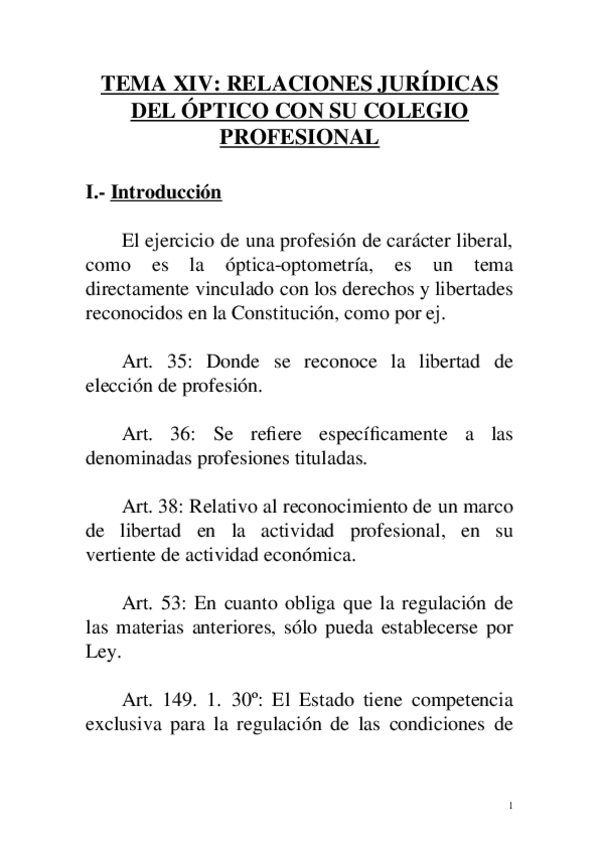 Miniatura del documento TEMA XIV RELACIONES JURÍDICAS DEL ÓPTICO CON SU COLEGIO PROFESION.doc
