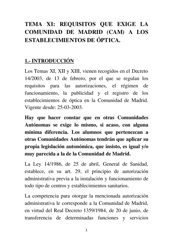 Miniatura del documento Tema XI Actividades de los establecimientos de Óptica.docx