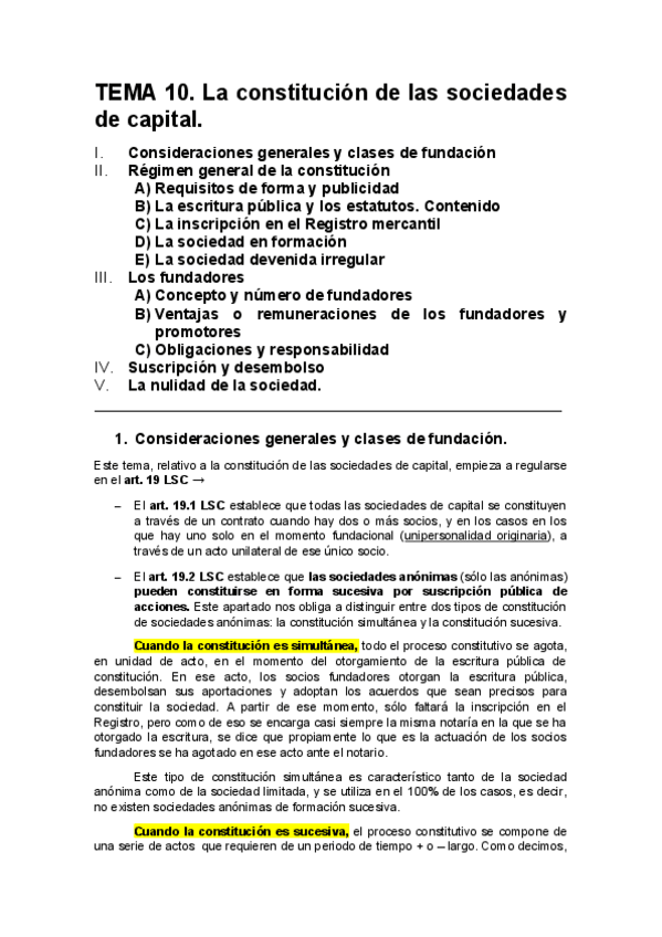 Miniatura del documento Tema 10. La constitución de las sociedades de capital.pdf
