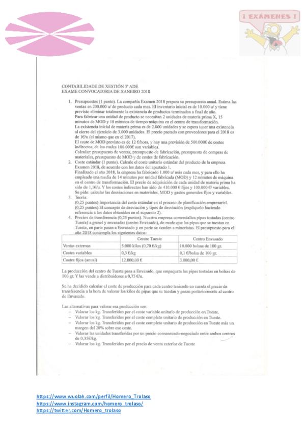 Miniatura del documento Examen Xaneiro 2018 SOLUCIÓN Contabilidade da Xestión.pdf