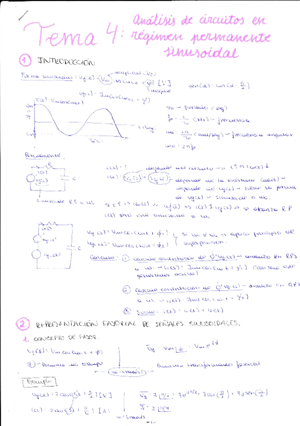 Miniatura del documento Tema 4 - Analisis de Circuitos en regimen permanente sinusoidal.pdf