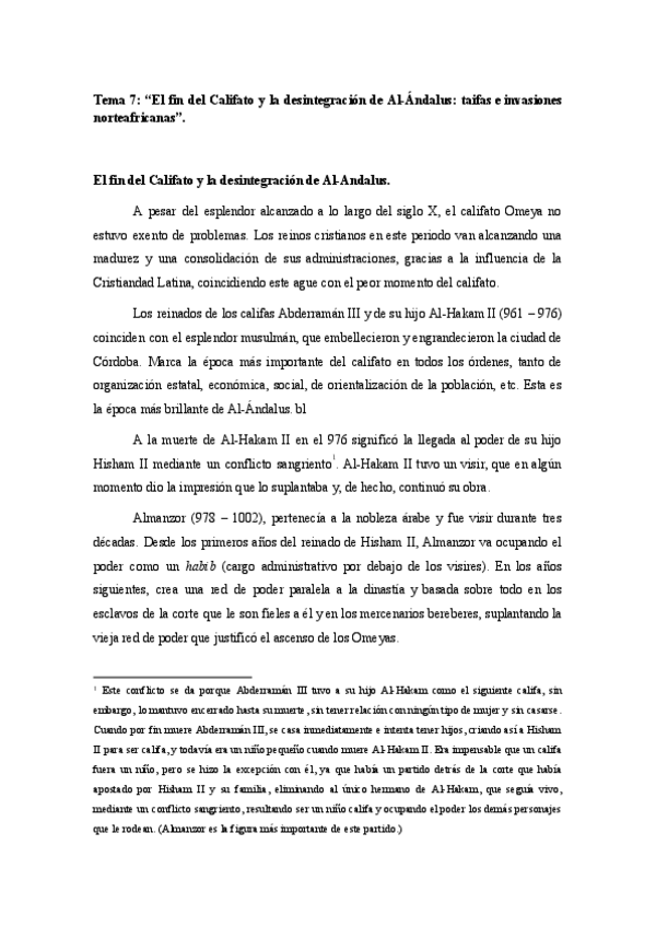Miniatura del documento Tema 7_ _El fin del Califato y la desintegración de Al-Andalus_..pdf