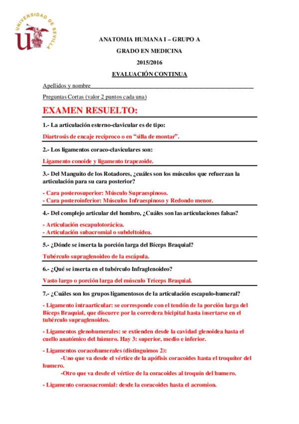 Miniatura del documento Examen Parcial 5 de Abril 2016 Anatomía Humana I (Grupo A profa. Carmen de Montes Meana).pdf