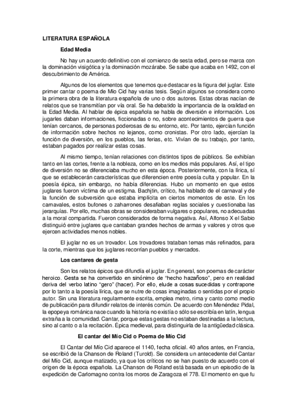 Miniatura del documento LITERATURA ESPAÑOLA. PRIMER PARCIAL.pdf