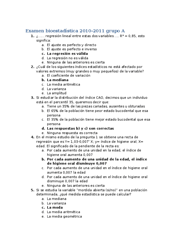Miniatura del documento Examen Bioestadística 2010-2011 Grupo A y B.docx