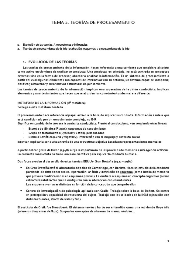 Miniatura del documento Tema 2. Teorías de procesamiento.pdf