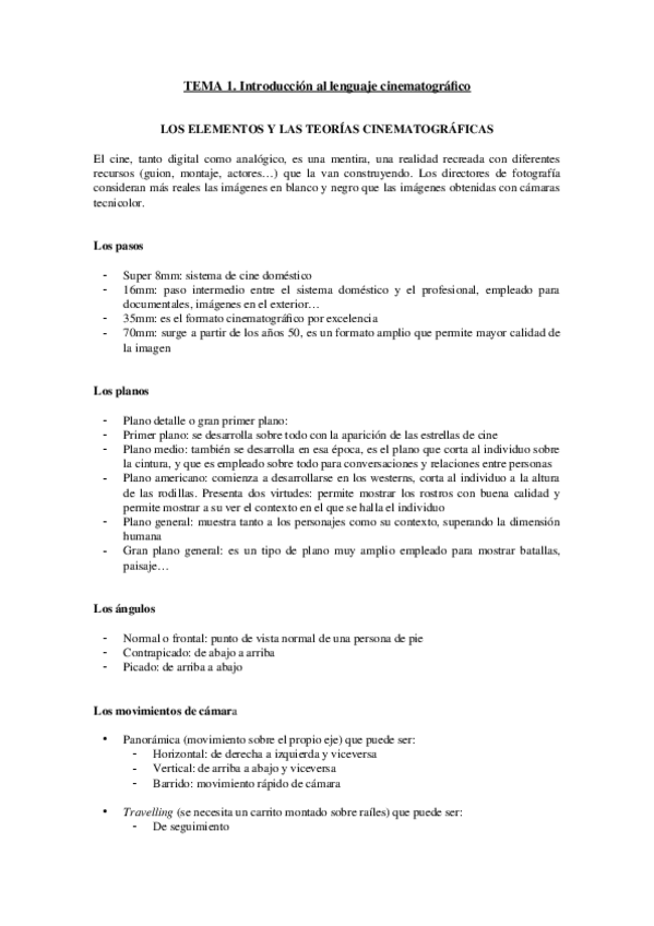 Miniatura del documento TEMA 1. Introducción al lenguaje cinematográfico.docx