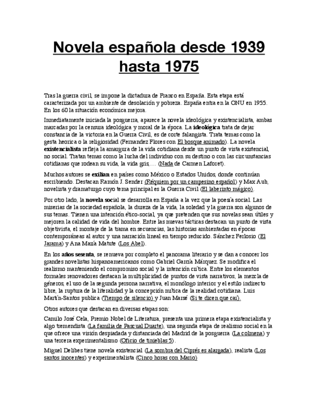 Miniatura del documento Novela española desde 1939 hasta 1975.pdf