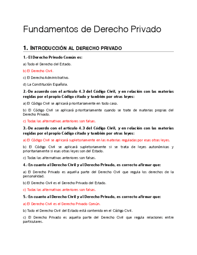 Miniatura del documento Preguntas Tipo Test - Examen Final de Fundamentos de Derecho Privado (RESPONDIDAS).pdf