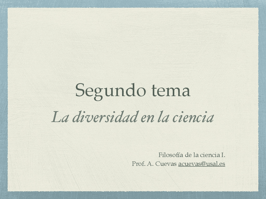 Miniatura del documento Tema 2 - La diversidad de la ciencia.pdf
