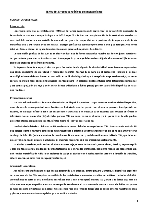 Miniatura del documento Tema 4. Errores congénitos del metabolismo.pdf