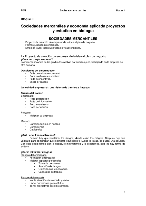 Miniatura del documento Bloque II Sociedades mercantiles y economía aplicada proyectos y estudios en biología.pdf