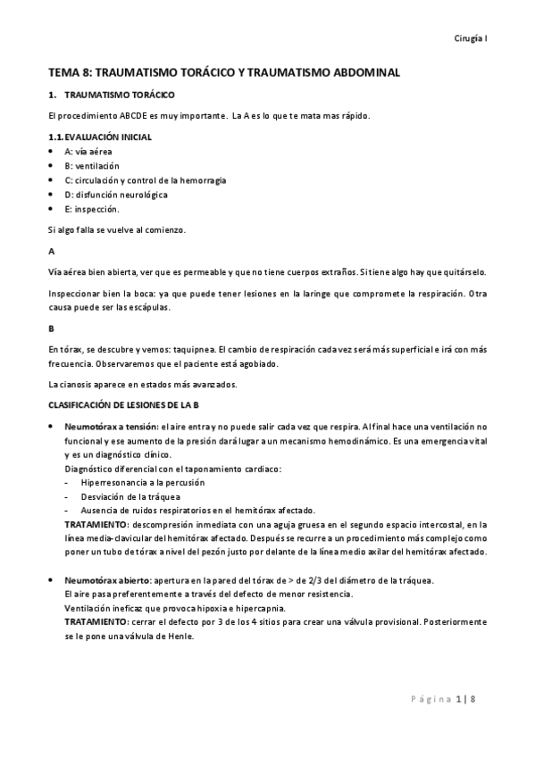 Miniatura del documento TEMA 8 TRAUMATISMO TORÁCICO Y TRAUMATISMO ABDOMINAL.pdf