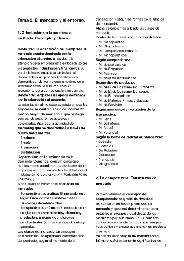 Miniatura del documento Tema 3. El mercado y el entorno (Apuntes).pdf