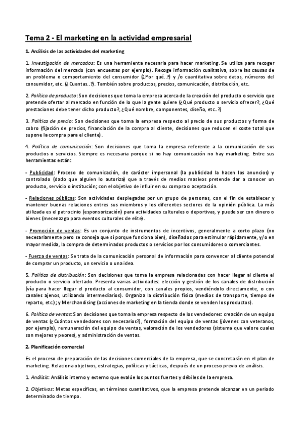 Miniatura del documento Tema 2 - El marketing de la actividad empresarial.pdf
