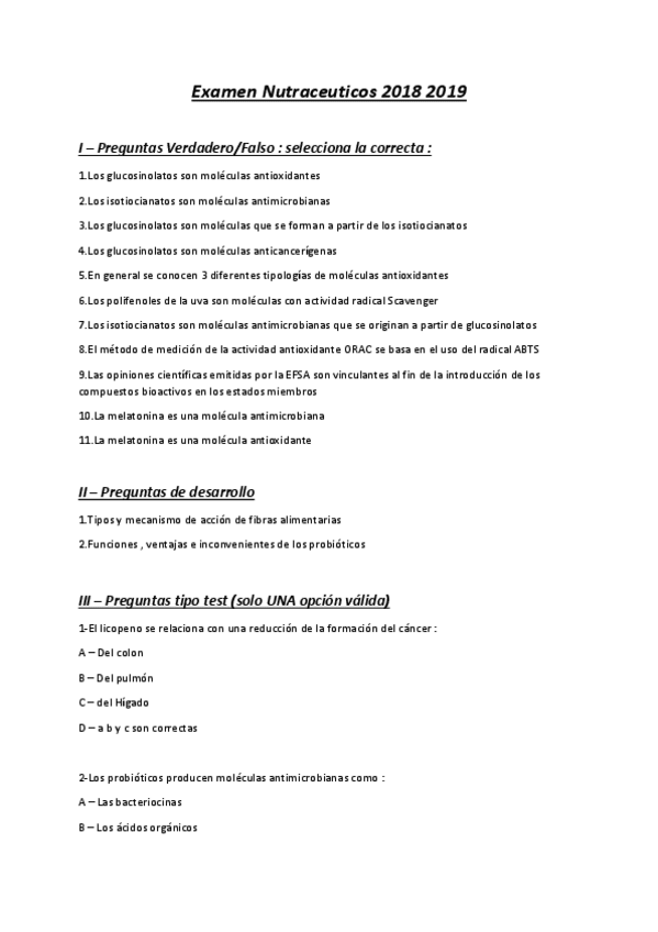 Miniatura del documento Examen Nutraceuticos 2018 2019.pdf