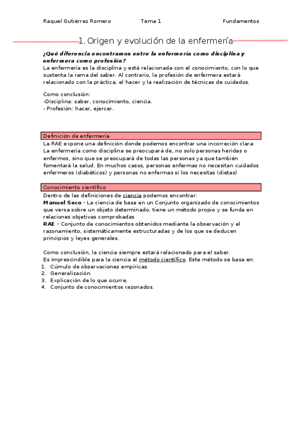 Miniatura del documento Tema 1. Origen y evolución de la Enfermeria. Fundamentos RG.docx