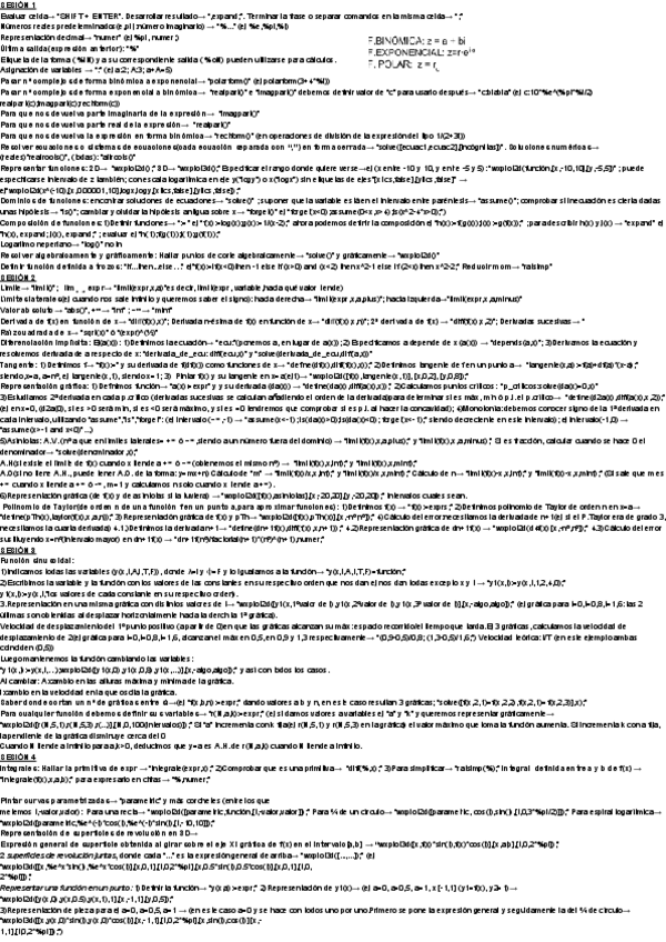 Miniatura del documento Formulario Matemáticas Examen Wxmaxima.pdf