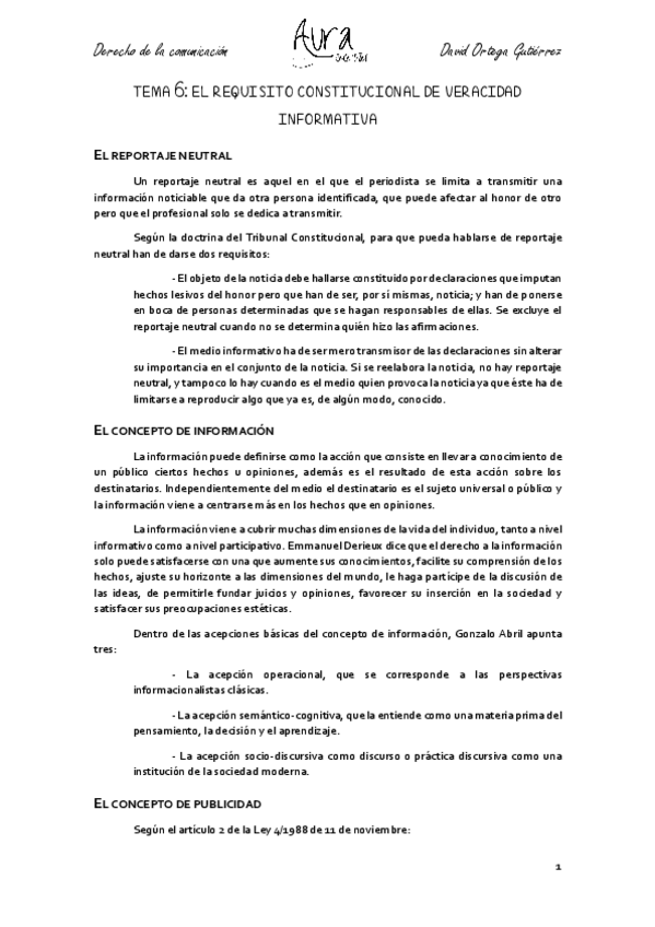 Miniatura del documento TEMA 6 EL REQUISITO CONSTITUCIONAL DE VERACIDAD INFORMATIVA.pdf