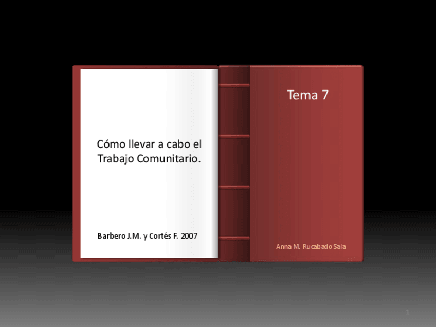 Miniatura del documento Tema 7. Como actuar en el proceso comunitario.pdf