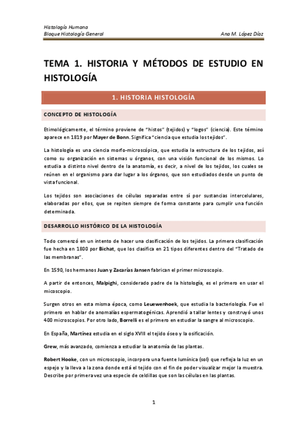 Miniatura del documento TEMA 1. HISTORIA Y TÉCNICAS DE ESTUDIO HISTOLÓGICAS.pdf