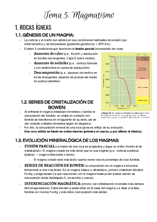 Miniatura del documento Tema 5. Magmatismo.pdf