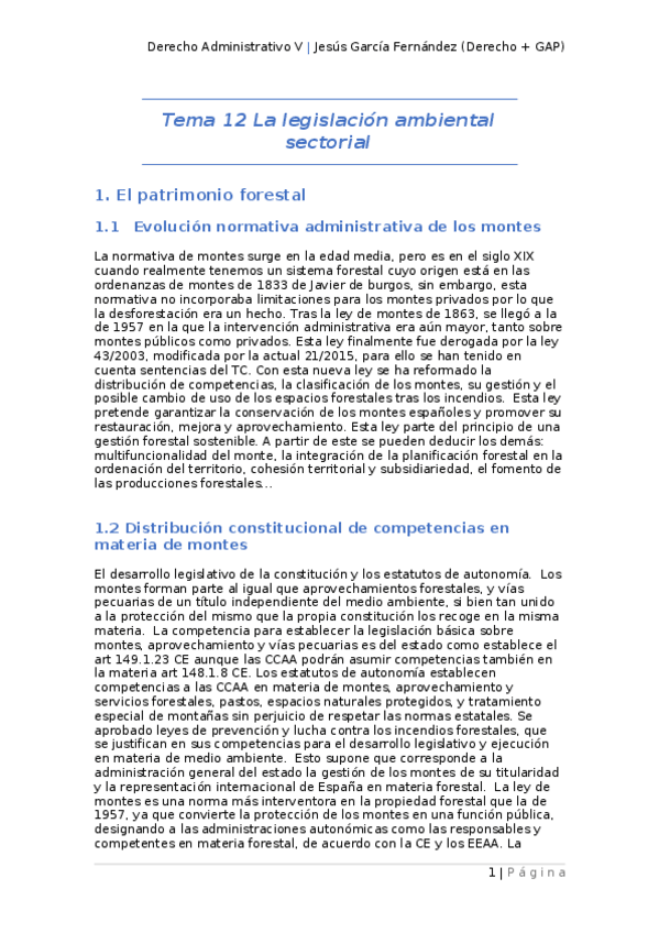 Miniatura del documento Tema 12 La legislación ambiental sectorial.docx