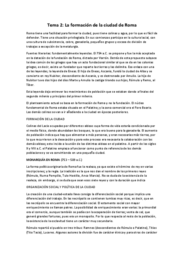 Miniatura del documento Tema 2. La formación de la ciudad de Roma.pdf