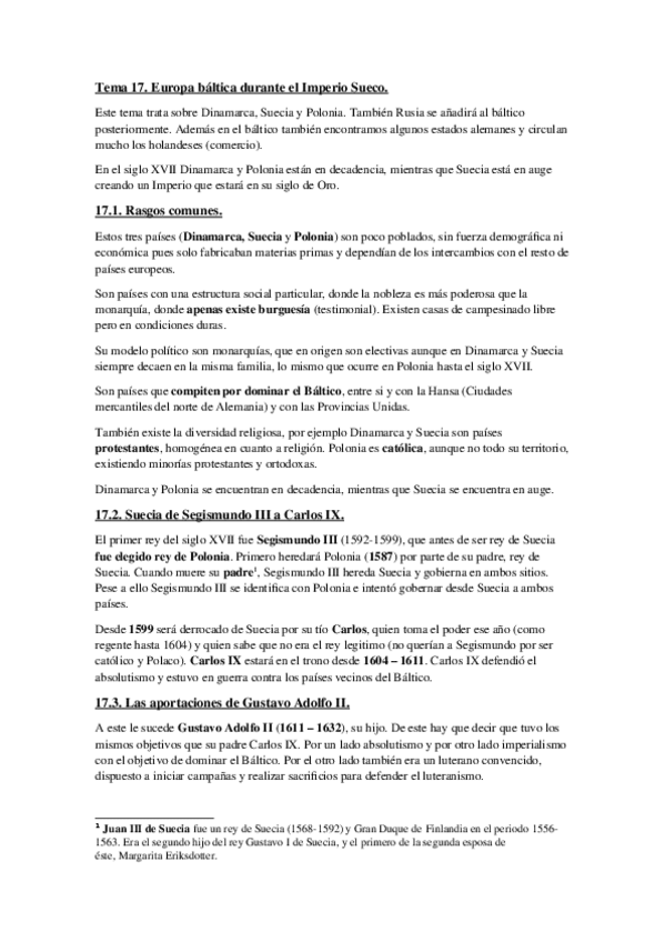 Miniatura del documento Tema 17. Europa báltica durante el Imperio Sueco.docx
