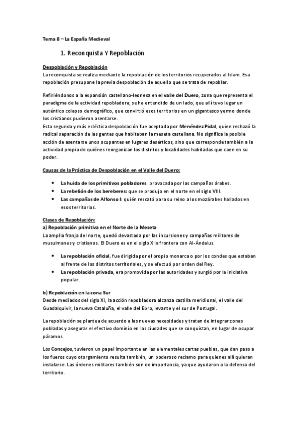 Miniatura del documento Tema 8 - La España Medieval.pdf
